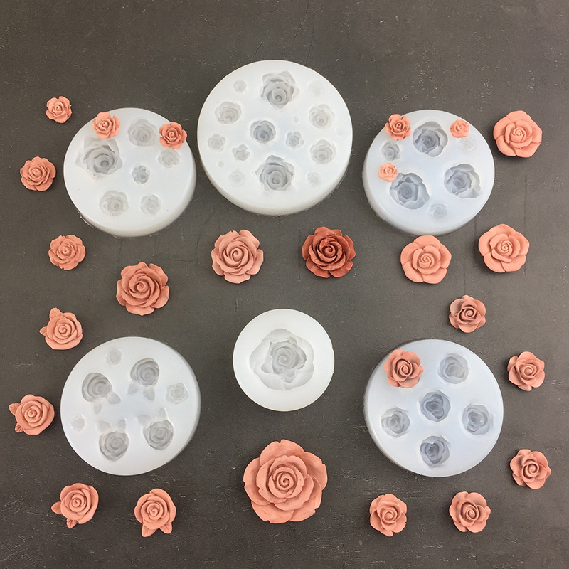 Candle Making Business - 3D kształt kwiatu róży liść formy