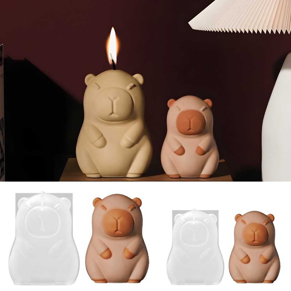 Candle Making Experience - Forma Silikonowa Świeca Zapachowa Kapibara Stojąca
