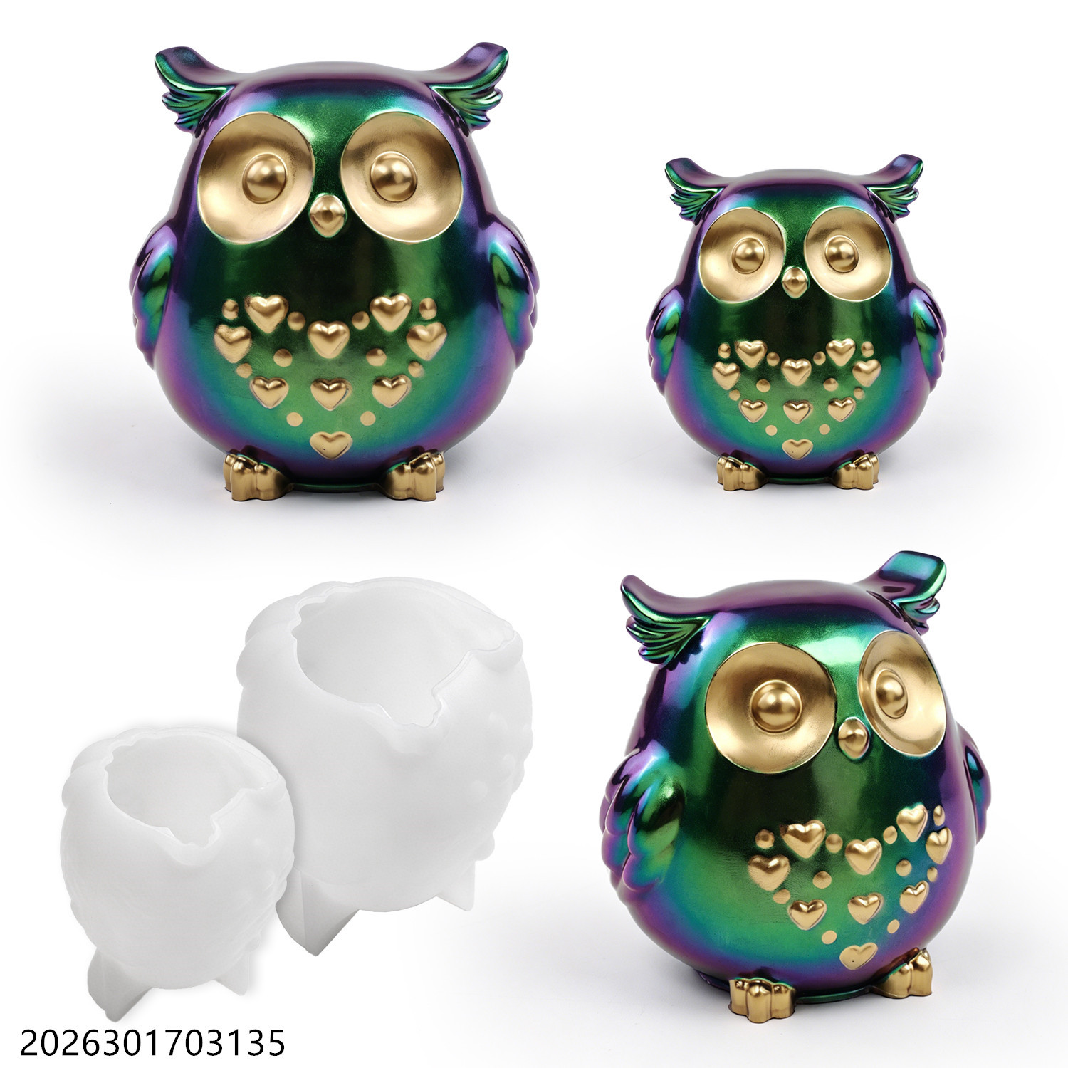 Candle Making Kits - Forma Silikonowa Sowa 3D Zestaw do