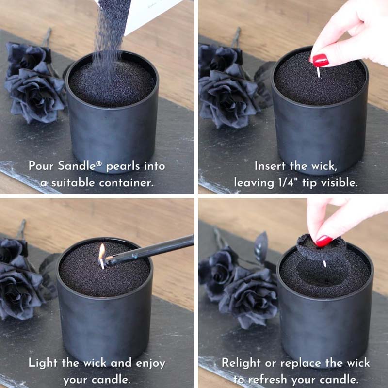 Czarny piasek do świec z knote – Candle Making Experience recenzja i cena