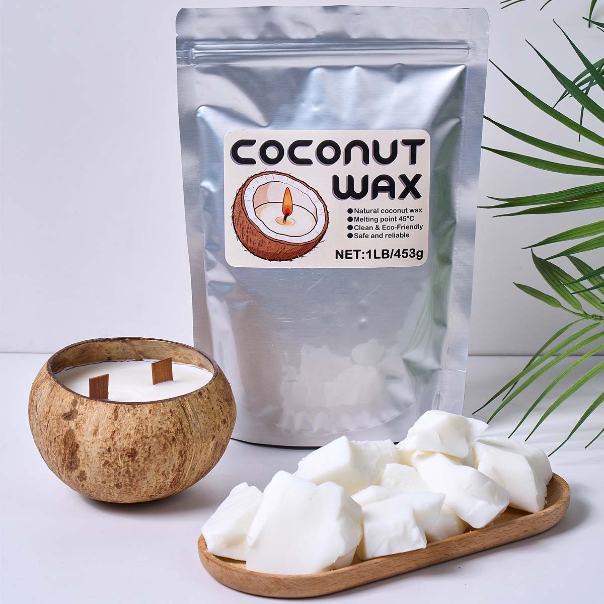 1LB Biały Wosk Kokosowy Natura – Coconut Wax Flake recenzja i cena